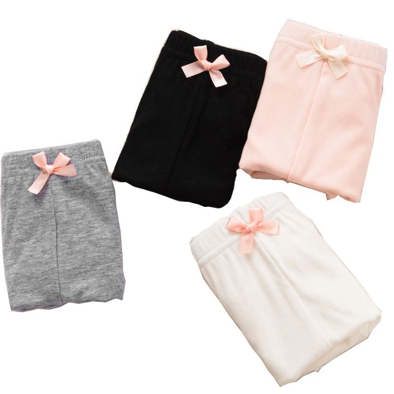 New Summer Girls' Modal Safety Pants, Anti exposure, Children's Bow Three piece Pants, leggings, Girls' Underwear