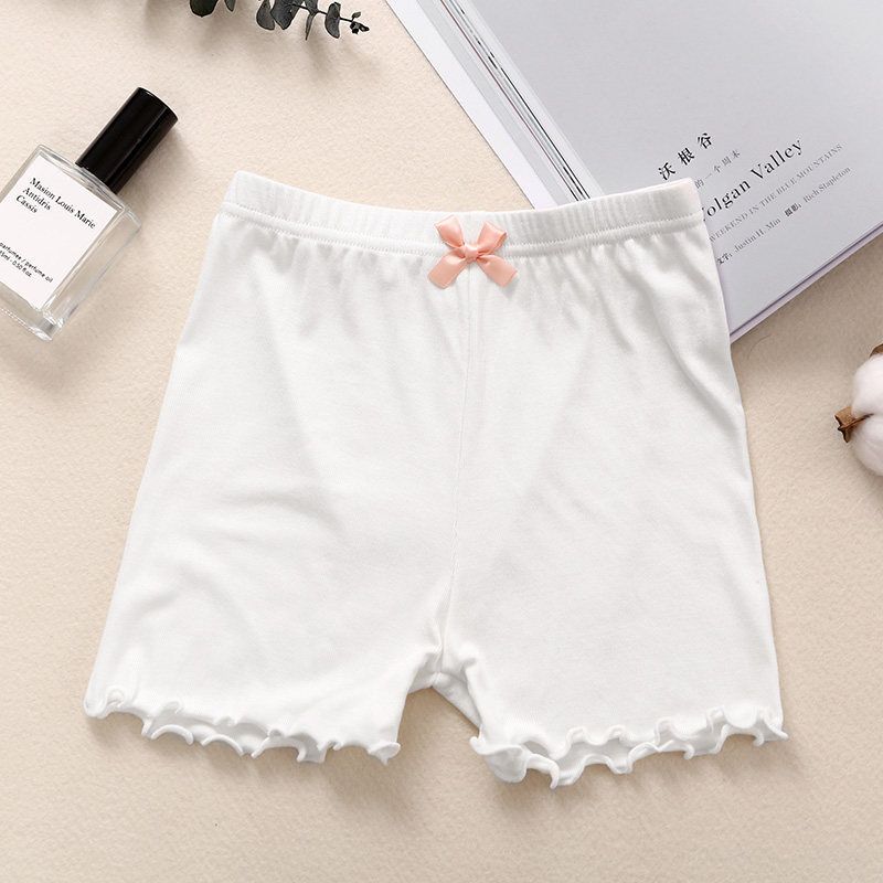 New Summer Girls' Modal Safety Pants, Anti exposure, Children's Bow Three piece Pants, leggings, Girls' Underwear