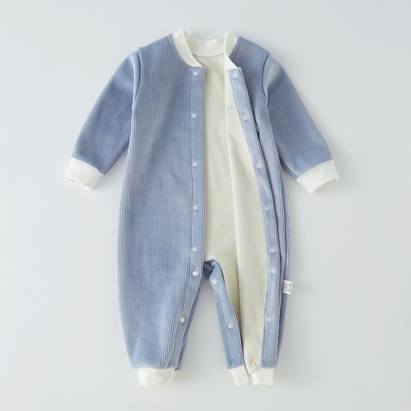 Baby Autumn/Winter Fleece Onesie Newborn Winter Warm Hug Baby Sleepwear Unisex Baby Bodysuit