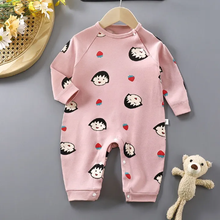 Baby jumpsuit spring and autumn new style Ha Yi long sleeved pure cotton crawling clothes baby clothing baby clothes