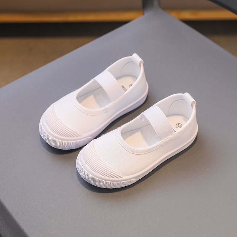 Spring and Autumn Children's Canvas Shoes Baby Soft soled Shoes White Shoes