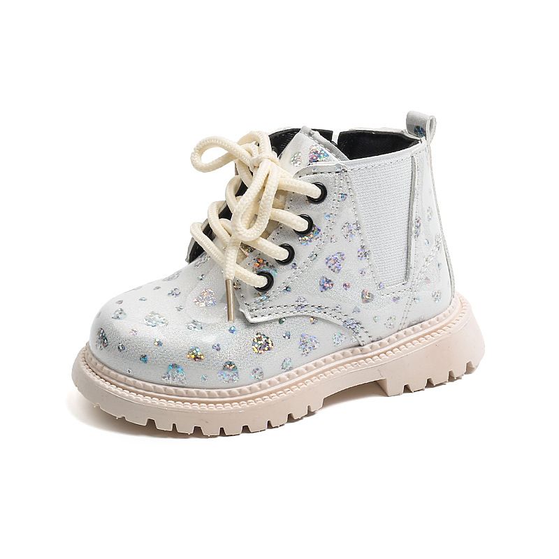 Children's Spring and Autumn Fashion British Short Boots, Boys' Side Zipper Fashion Martin Boots, Children's Shoes