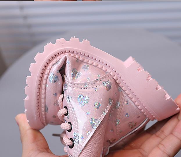 Children's Spring and Autumn Fashion British Short Boots, Boys' Side Zipper Fashion Martin Boots, Children's Shoes