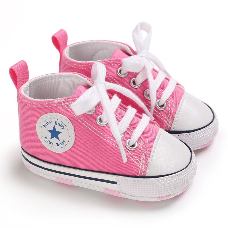 Baby Shoes Spring and Autumn Collection 0-1 Year Old Baby Shoes Soft soled Star Canvas Sneakers