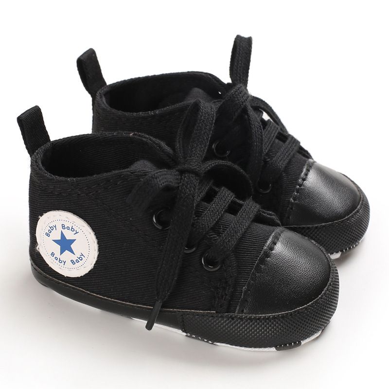 Baby Shoes Spring and Autumn Collection 0-1 Year Old Baby Shoes Soft soled Star Canvas Sneakers