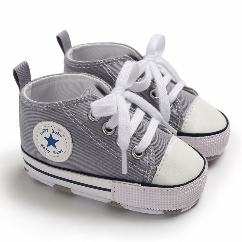 Baby Shoes Spring and Autumn Collection 0-1 Year Old Baby Shoes Soft soled Star Canvas Sneakers