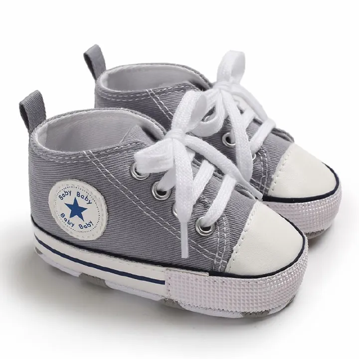 Baby Shoes Spring and Autumn Collection 0-1 Year Old Baby Shoes Soft soled Star Canvas Sneakers