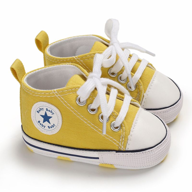 Baby Shoes Spring and Autumn Collection 0-1 Year Old Baby Shoes Soft soled Star Canvas Sneakers