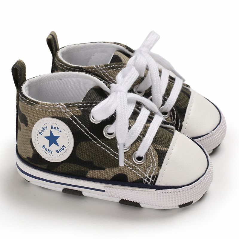 Baby Shoes Spring and Autumn Collection 0-1 Year Old Baby Shoes Soft soled Star Canvas Sneakers