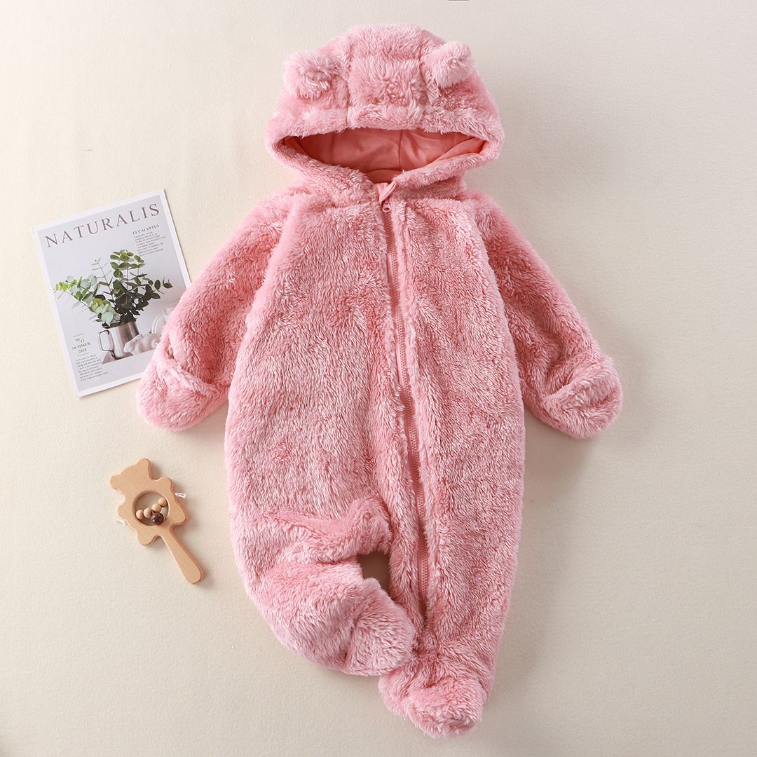 Baby jumpsuit, autumn and winter bag, handbag, foot warmers, crawling clothes, baby plush outdoor clothes, cover clothes