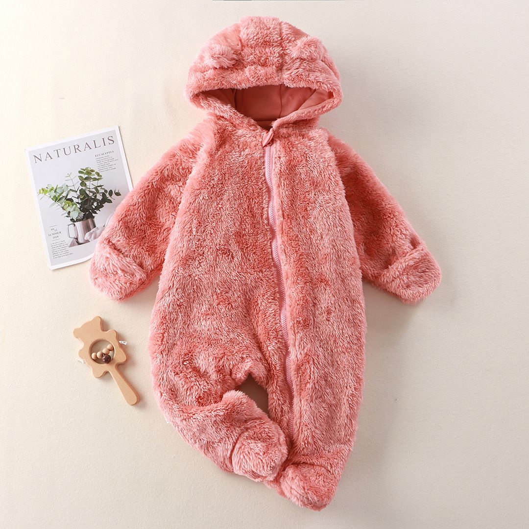Baby jumpsuit, autumn and winter bag, handbag, foot warmers, crawling clothes, baby plush outdoor clothes, cover clothes
