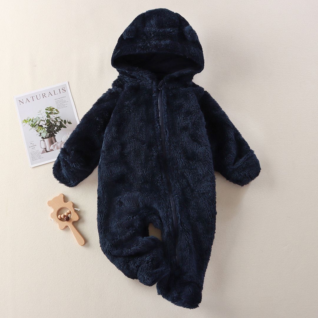 Baby jumpsuit, autumn and winter bag, handbag, foot warmers, crawling clothes, baby plush outdoor clothes, cover clothes