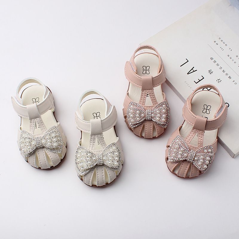 Baby Sandals Summer Baby Sandals Baby Non slip Soft soled Sneakers Princess Shoes Girls' Threaded Sandals