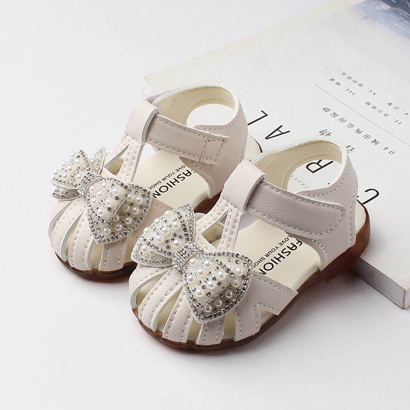 Baby Sandals Summer Baby Sandals Baby Non slip Soft soled Sneakers Princess Shoes Girls' Threaded Sandals