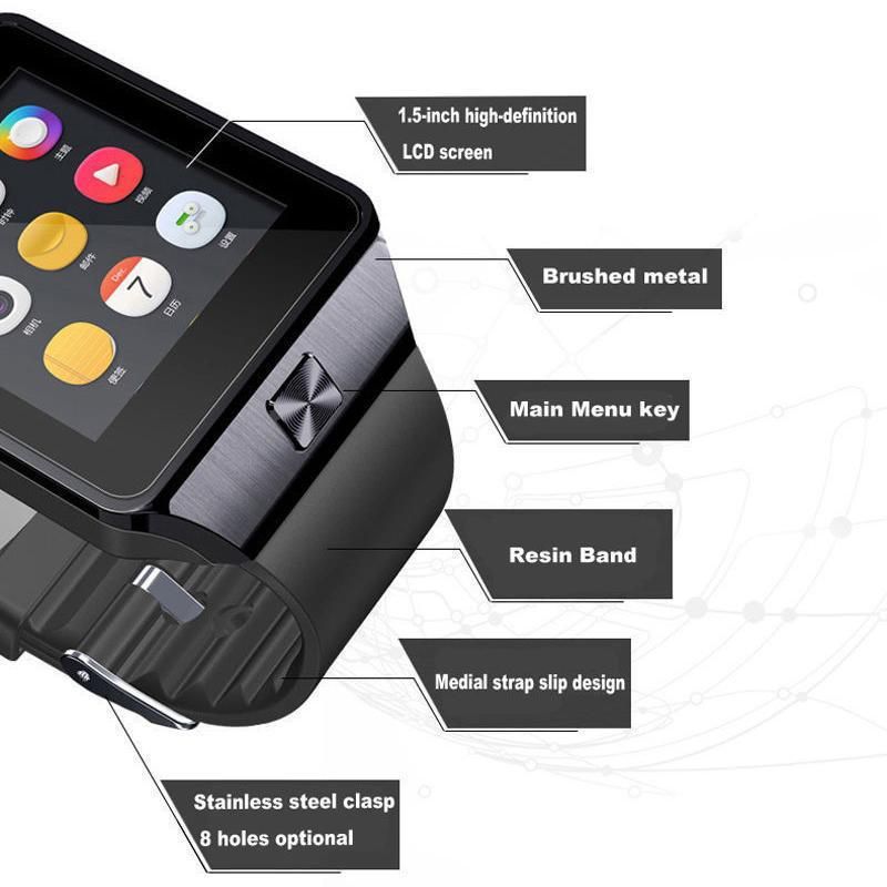 DZ09 Smart Watch Bluetooth Children's Phone Watch Touch Screen Card Multi Language Smart Wearable Call