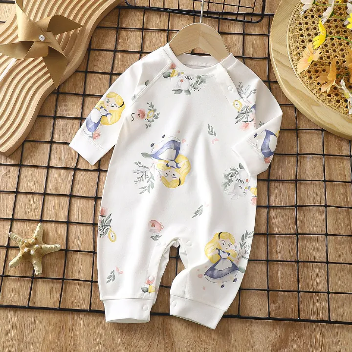 Spring and Autumn New Arrival Baby Onesie Long Sleeve Bodysuit Pure Cotton Underwear Newborn Crawling Suit Boneless Sleepwear