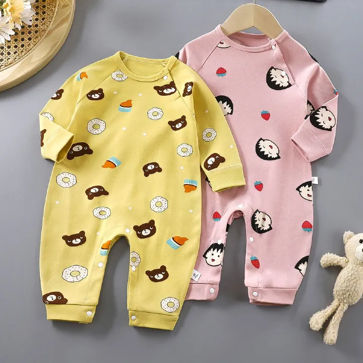 Baby jumpsuit spring and autumn new style Ha Yi long sleeved pure cotton crawling clothes baby clothing baby clothes
