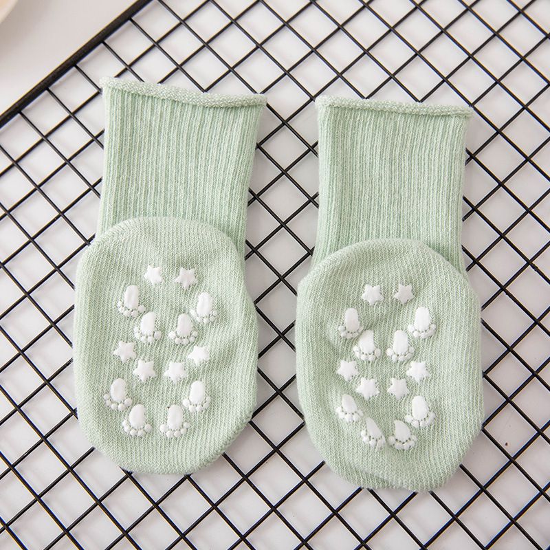 Newborn Baby Socks Spring and Autumn Thin Mid tube Anti slip Non Legging 0-3 Year Old Children's Loose Mouth Cute Floor Socks