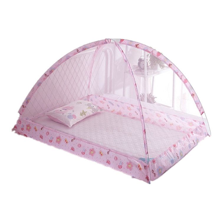 Children's mosquito net bottomless foldable magic installation free Mongolian yurt baby crib floor mosquito cover