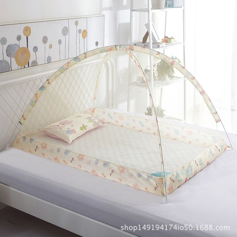 Children's mosquito net bottomless foldable magic installation free Mongolian yurt baby crib floor mosquito cover