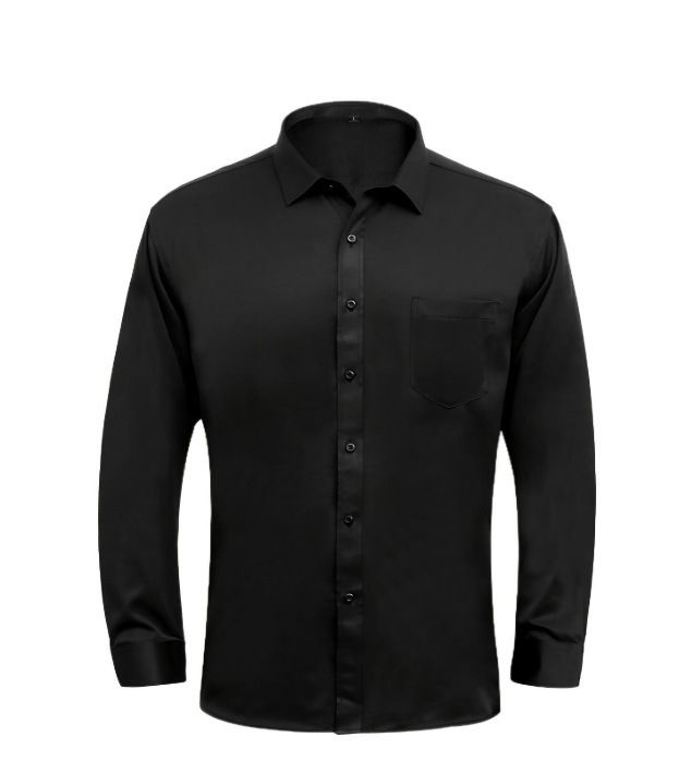 Spring and Autumn New European and American Men's Long Sleeve Shirt Casual Printed Shirt