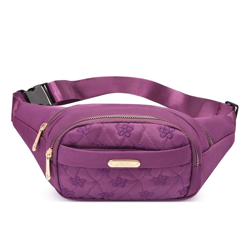 Outdoor women's bag waterproof multi-purpose waist bag embroidered mobile phone coin purse for women