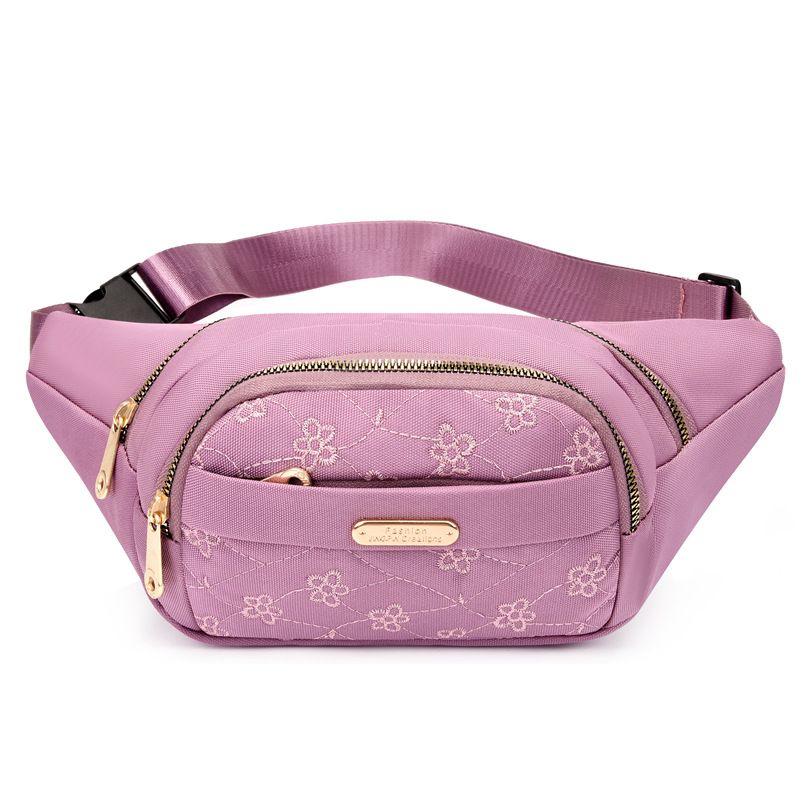 Outdoor women's bag waterproof multi-purpose waist bag embroidered mobile phone coin purse for women