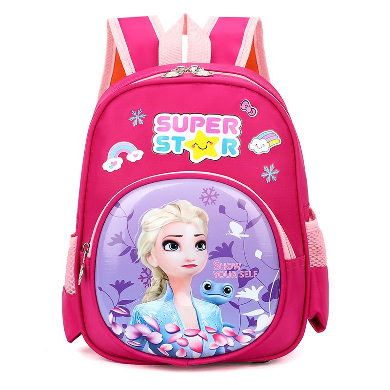 12 inch backpack for boys aged 3-10, 3D hard shell Spider Man cartoon cute female student backpack