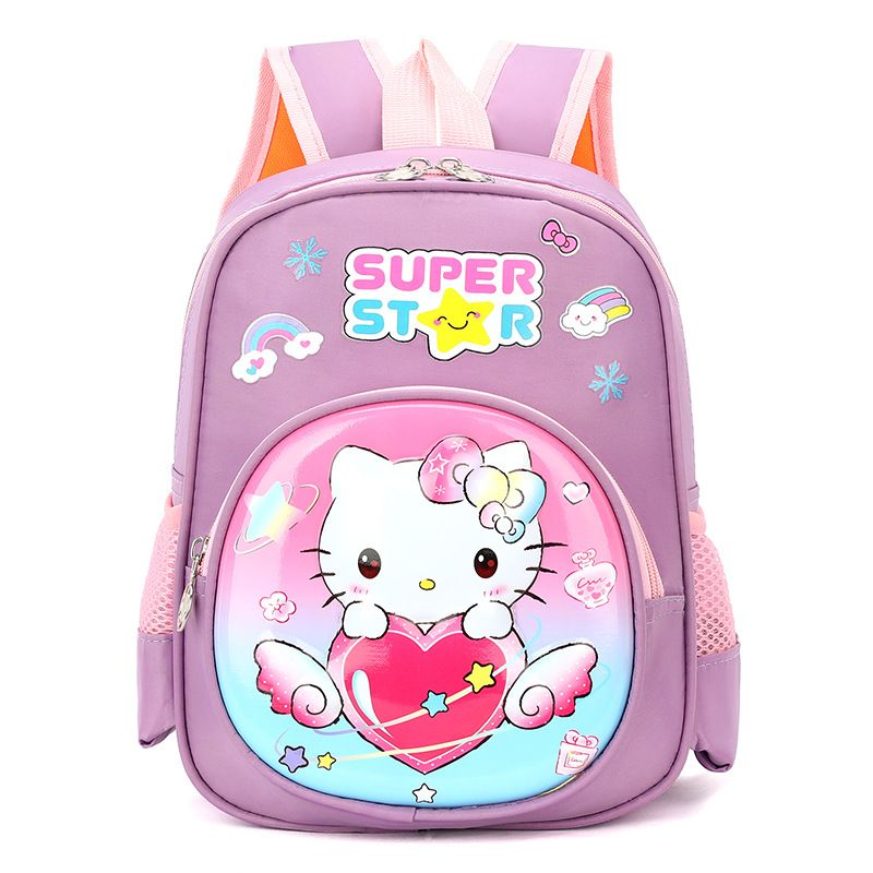 12 inch backpack for boys aged 3-10, 3D hard shell Spider Man cartoon cute female student backpack