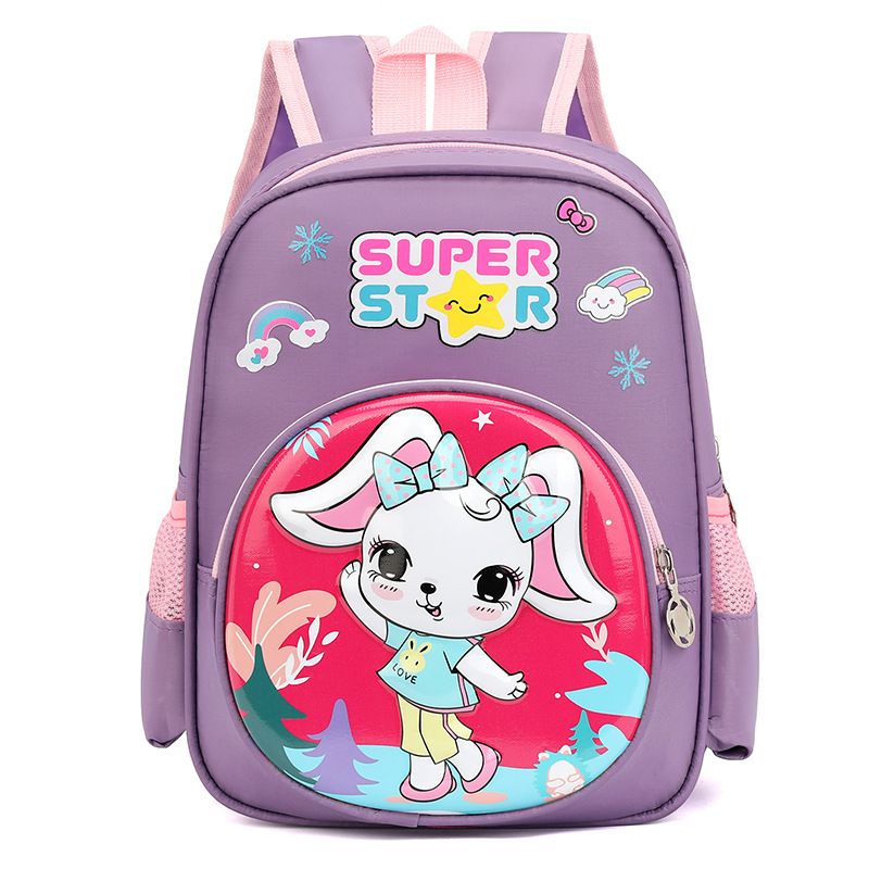 12 inch backpack for boys aged 3-10, 3D hard shell Spider Man cartoon cute female student backpack