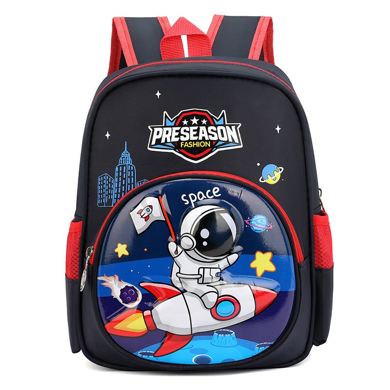 12 inch backpack for boys aged 3-10, 3D hard shell Spider Man cartoon cute female student backpack