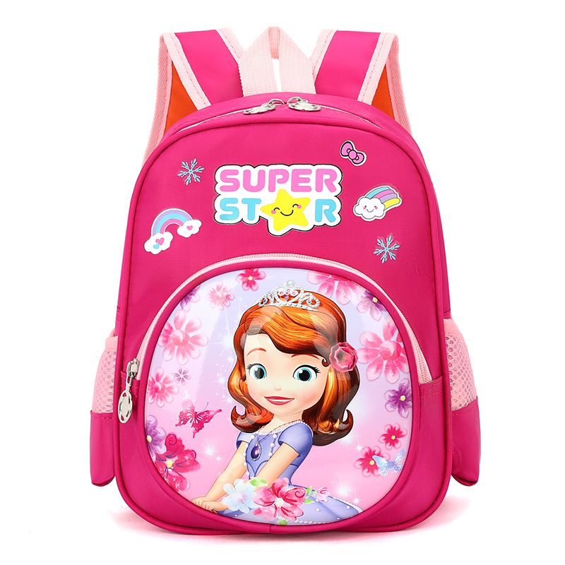 12 inch backpack for boys aged 3-10, 3D hard shell Spider Man cartoon cute female student backpack