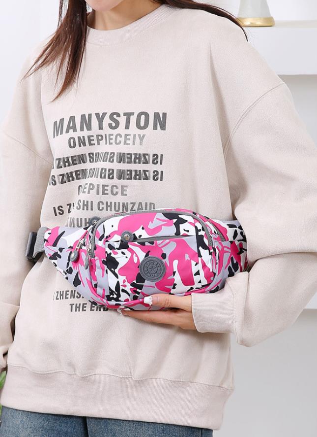 Large capacity casual crossbody chest bag, lightweight mobile phone bag, cash register wallet, foreign trade new women's waist bag