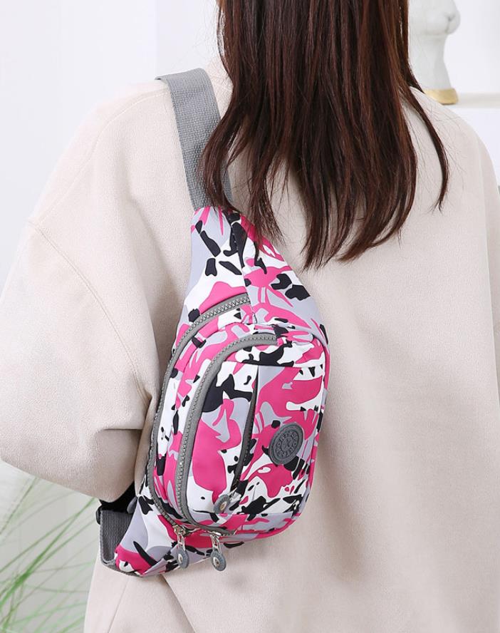 Large capacity casual crossbody chest bag, lightweight mobile phone bag, cash register wallet, foreign trade new women's waist bag