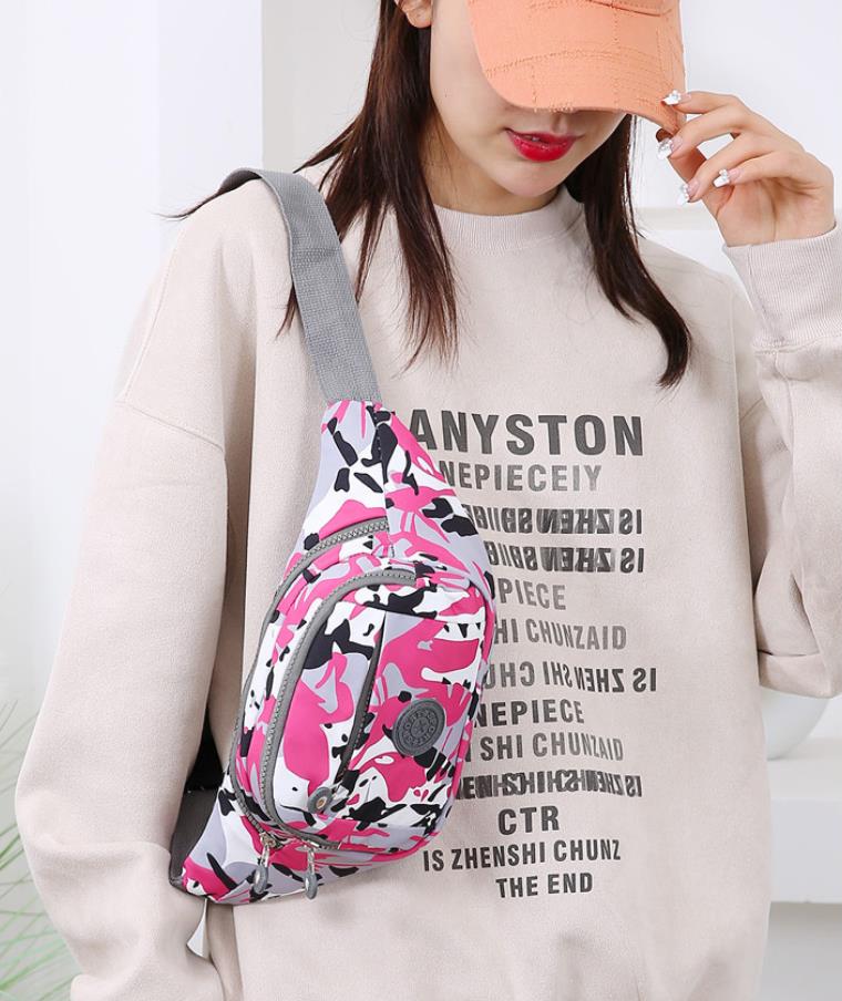 Large capacity casual crossbody chest bag, lightweight mobile phone bag, cash register wallet, foreign trade new women's waist bag