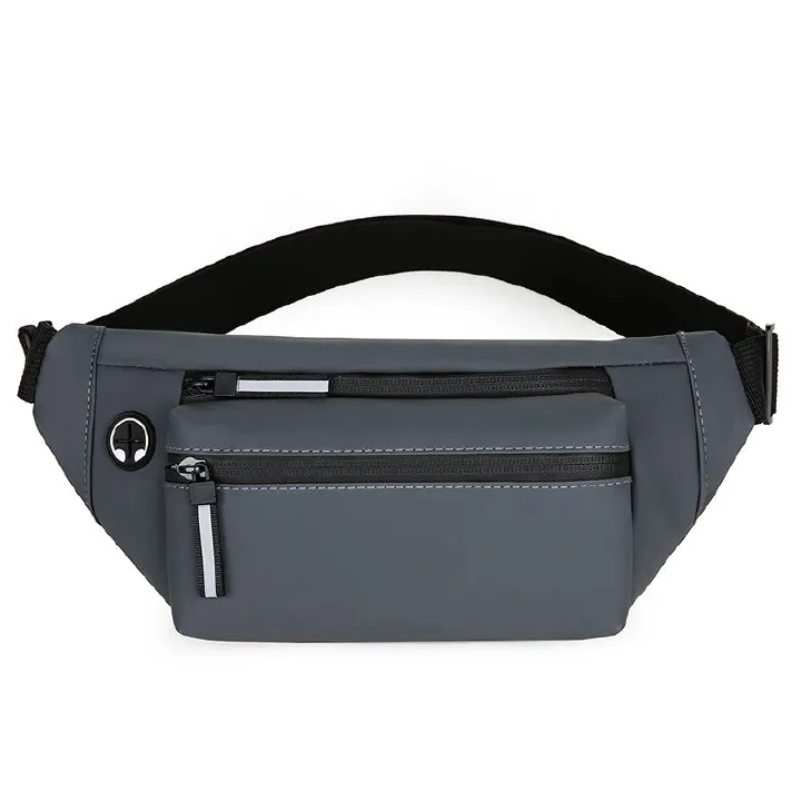 Men's lightweight outdoor waterproof leisure cycling sports crossbody bag, fashionable mobile phone chest bag