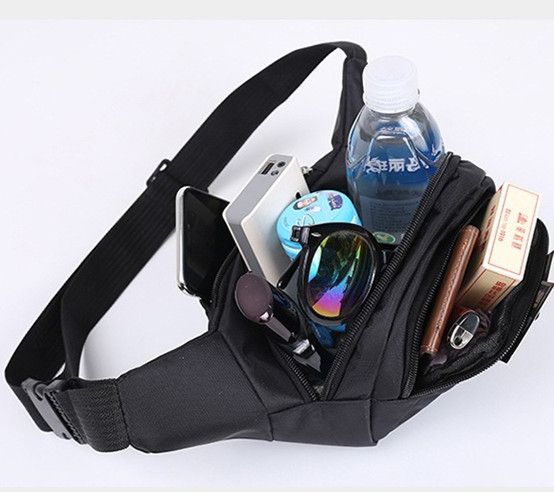 New waterproof waist bag for men, cash register coin purse, hiking, running, cycling, mobile phone crossbody bag