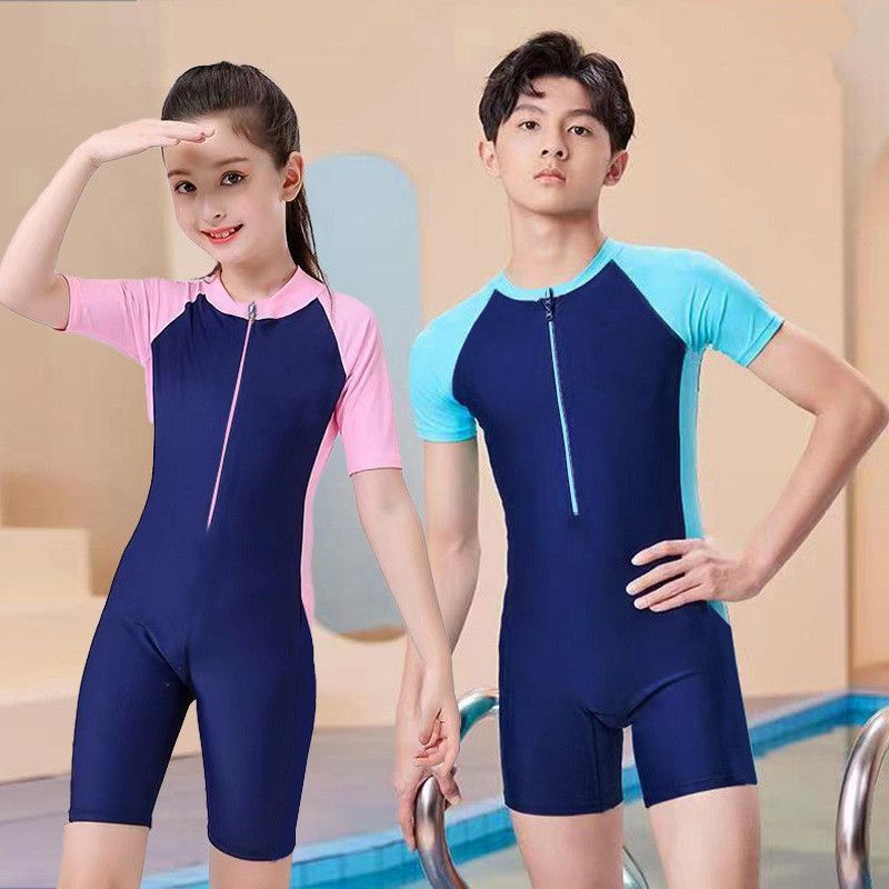 4-16 year old children's swimsuit, men's and women's one-piece training suit, swimsuit set for adults, teenagers, and girls
