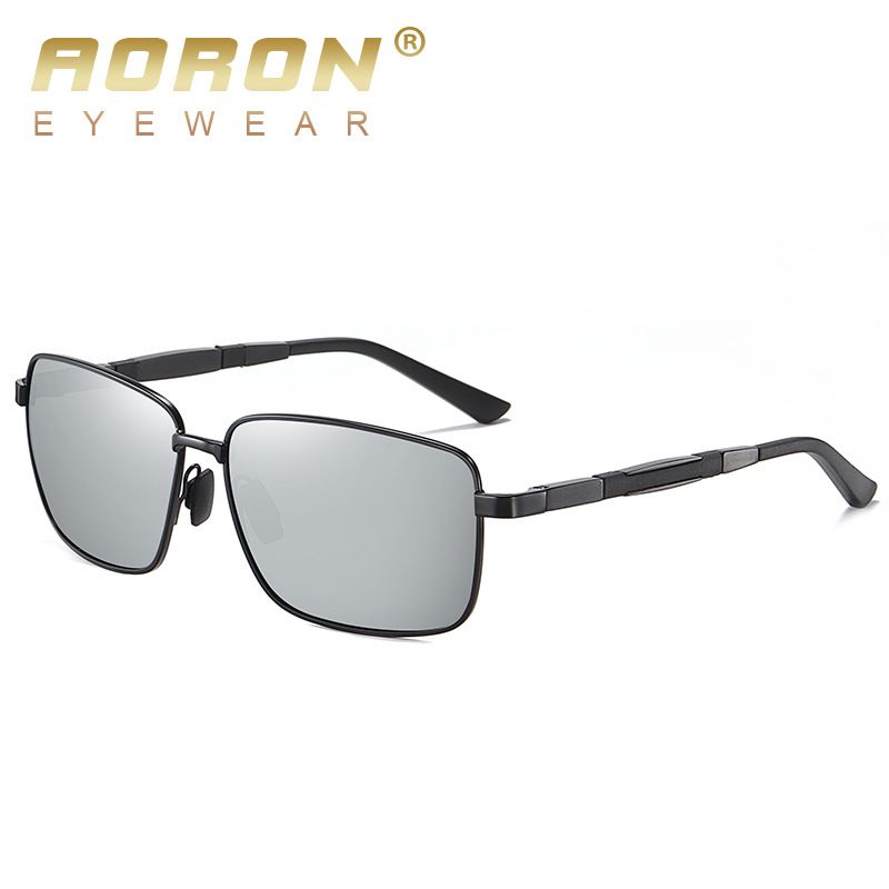 New Men's Metal Polarized Sunglasses Fashion Box Driver Night Vision Glasses Anti UV Sunglasses