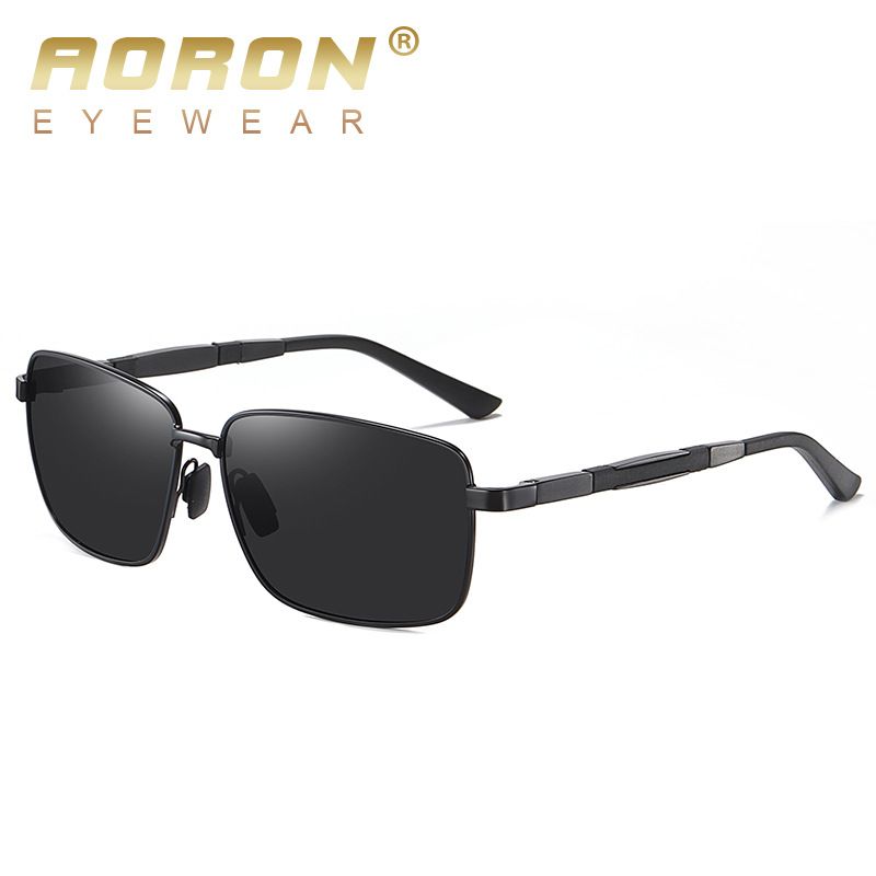 New Men's Metal Polarized Sunglasses Fashion Box Driver Night Vision Glasses Anti UV Sunglasses