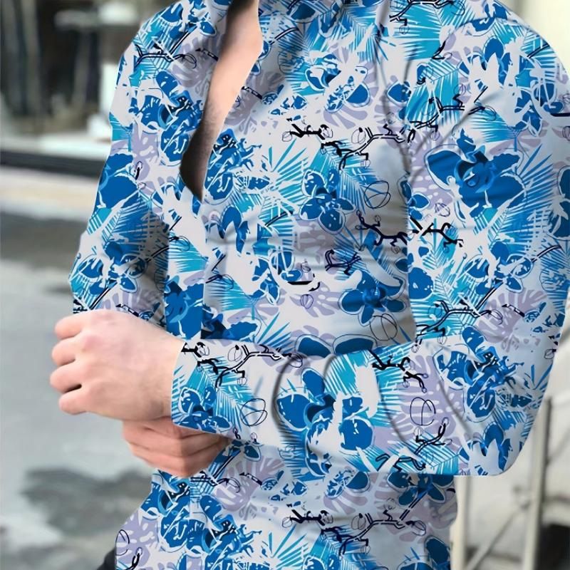 Autumn and winter men's casual slim fit long sleeved shirt men's top shirt men's clothing