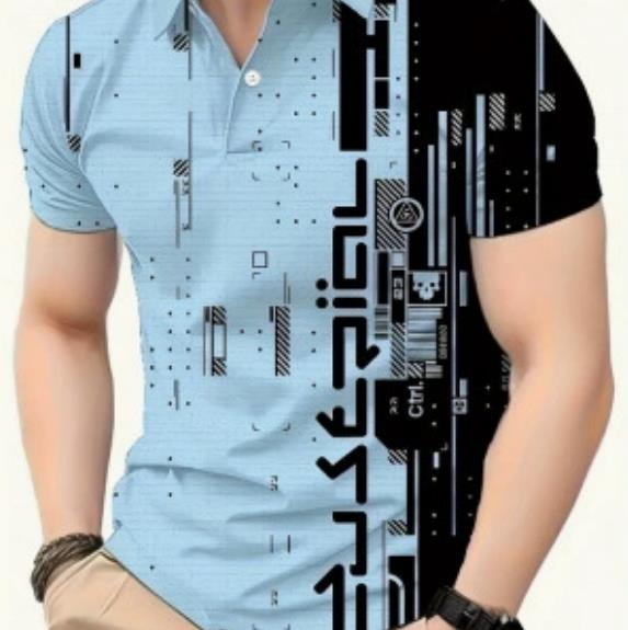 Spring and Autumn New Men's Zipper Collar Short Sleeve Shirt Polo Polo Polo Shirt Men's Wear