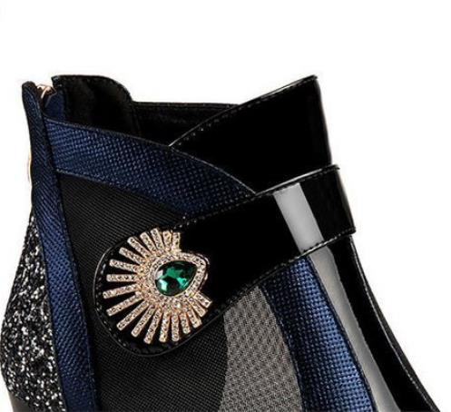 Spring/Summer New Women's Fashion Sexy Pointed Coarse Heel Sandals Coarse Heel Baotou Cool Boots Middle Heel Mesh Boots Hollow Mesh Boots Women's Shoes