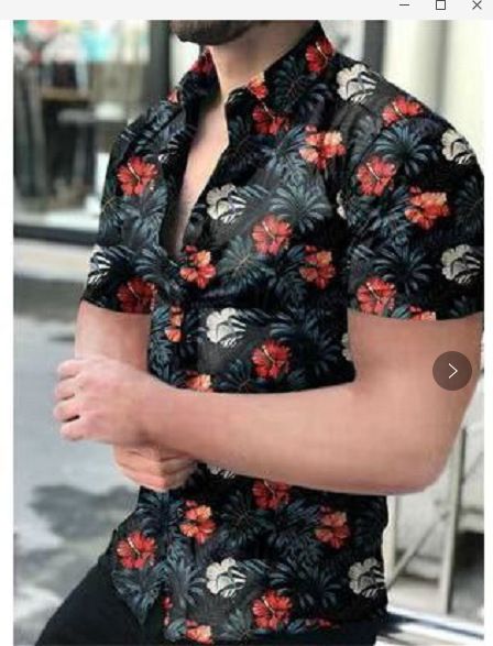 Men's casual short sleeved shirt 3D printed flame shirt European and American personalized men's plus size men's shirt