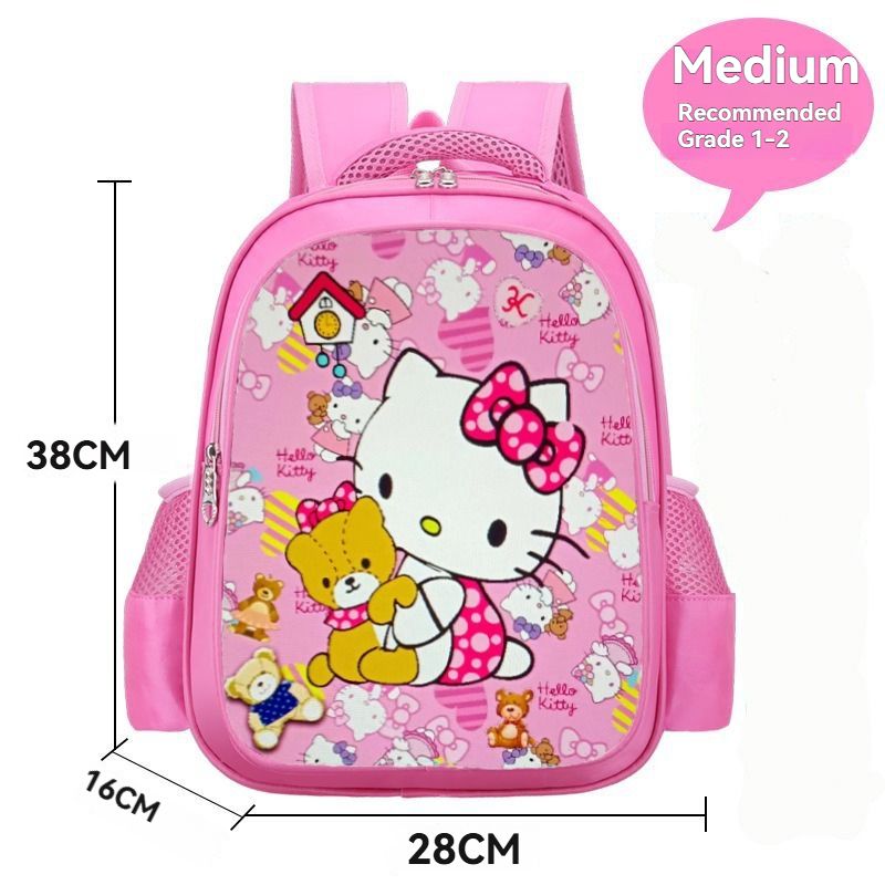 Cartoon backpacks for boys and girls, student backpacks, elementary school girls, kindergarten backpacks
