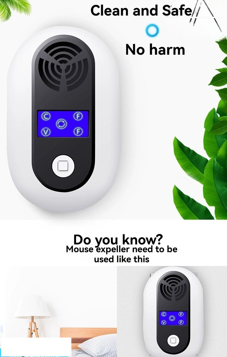 New household low-frequency high-power ultrasonic rodent repellent, sound wave rodent repellent, cockroach repellent