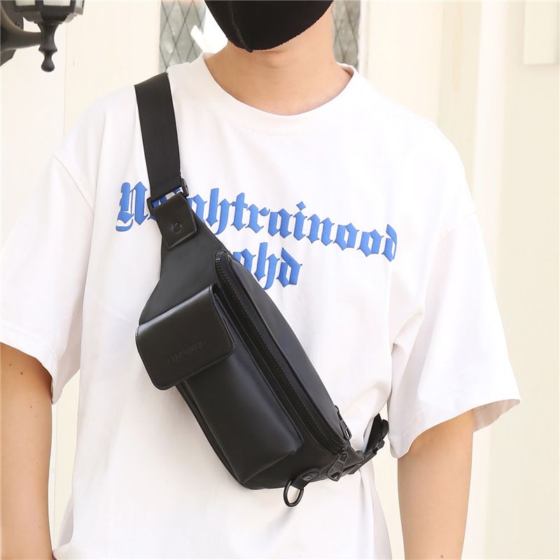 New chest bag, casual men's bag, multifunctional waterproof crossbody bag, lightweight small backpack, outdoor mobile phone bag, men's chest bag
