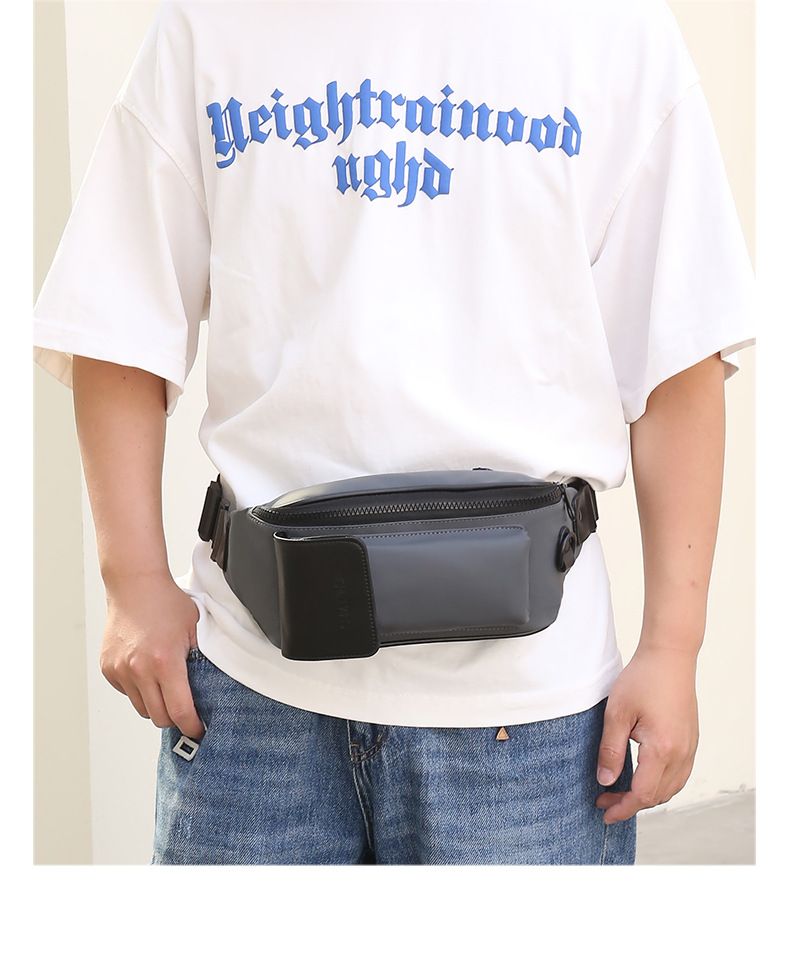 New chest bag, casual men's bag, multifunctional waterproof crossbody bag, lightweight small backpack, outdoor mobile phone bag, men's chest bag