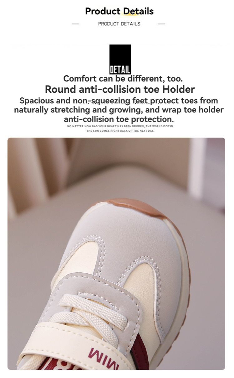 Spring and Autumn Baby Soft soled Non slip Sneakers Sneakers, Breathable Sneakers for Boys and Girls Aged 1 to 3, Baby Shoes