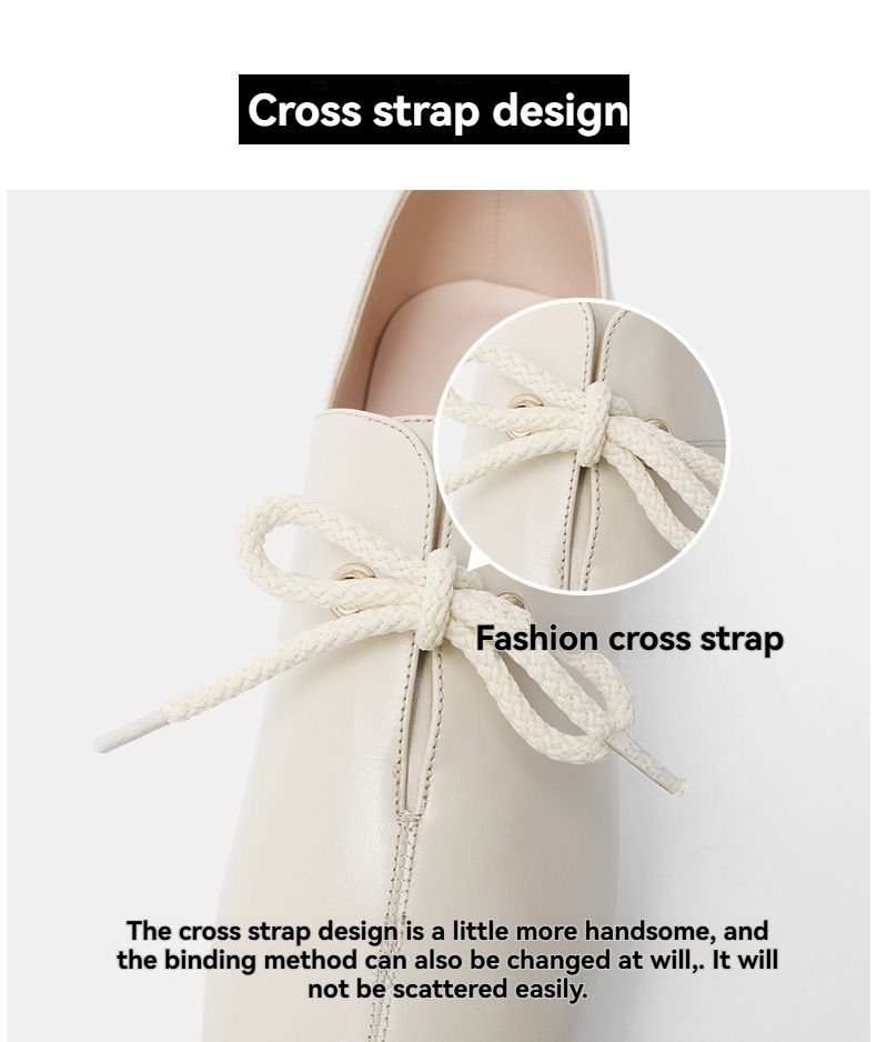 New Women's Coarse Heels Breathable High Heels Work Shoes Versatile Casual Strap Small Leather Shoes Women's Single Shoes Women's Shoes